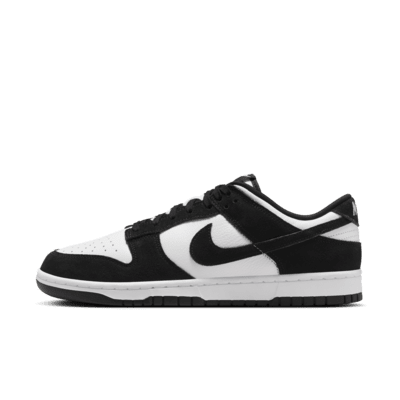 Black leather nike dunks best sale